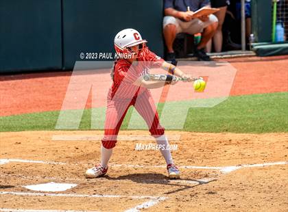 Thumbnail 2 in Santa Gertrudis Academy vs. Coahoma (UIL 3A Softball Final) photogallery.