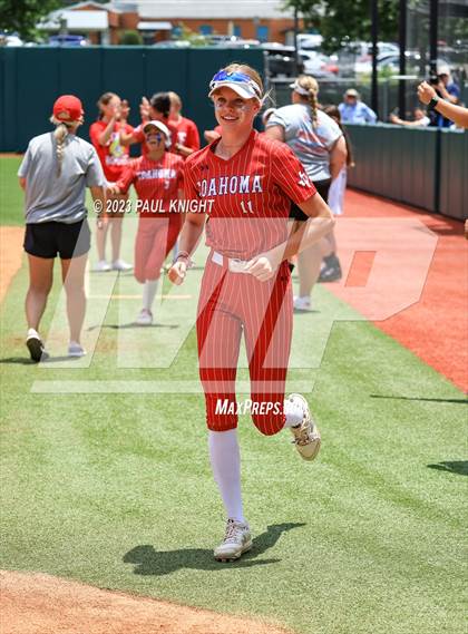 Thumbnail 3 in Santa Gertrudis Academy vs. Coahoma (UIL 3A Softball Final) photogallery.