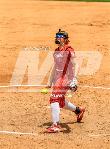 Thumbnail 1 in Santa Gertrudis Academy vs. Coahoma (UIL 3A Softball Final) photogallery.