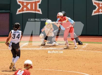 Thumbnail 3 in Santa Gertrudis Academy vs. Coahoma (UIL 3A Softball Final) photogallery.