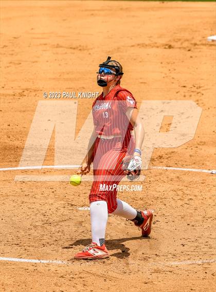 Thumbnail 1 in Santa Gertrudis Academy vs. Coahoma (UIL 3A Softball Final) photogallery.