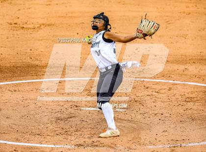 Thumbnail 2 in Santa Gertrudis Academy vs. Coahoma (UIL 3A Softball Final) photogallery.
