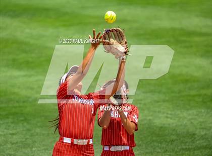 Thumbnail 2 in Santa Gertrudis Academy vs. Coahoma (UIL 3A Softball Final) photogallery.