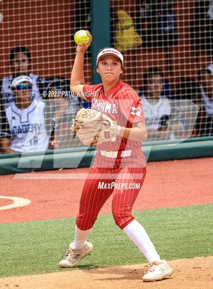 Thumbnail 1 in Santa Gertrudis Academy vs. Coahoma (UIL 3A Softball Final) photogallery.