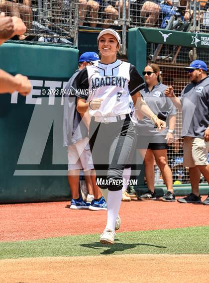 Thumbnail 3 in Santa Gertrudis Academy vs. Coahoma (UIL 3A Softball Final) photogallery.