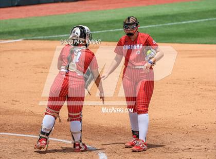 Thumbnail 1 in Santa Gertrudis Academy vs. Coahoma (UIL 3A Softball Final) photogallery.