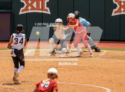 Thumbnail 2 in Santa Gertrudis Academy vs. Coahoma (UIL 3A Softball Final) photogallery.