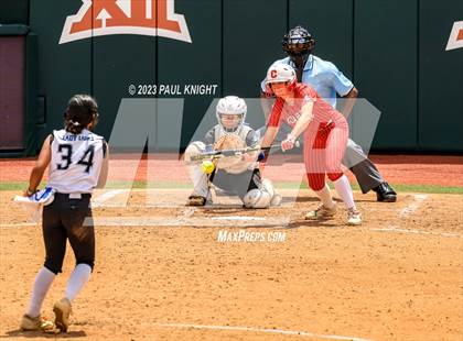 Thumbnail 2 in Santa Gertrudis Academy vs. Coahoma (UIL 3A Softball Final) photogallery.
