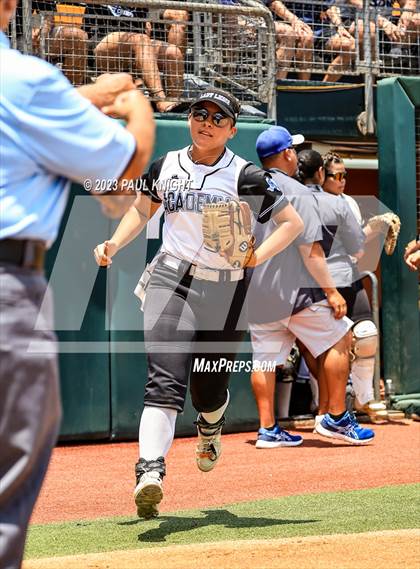 Thumbnail 2 in Santa Gertrudis Academy vs. Coahoma (UIL 3A Softball Final) photogallery.