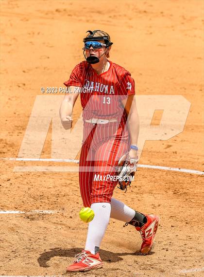 Thumbnail 1 in Santa Gertrudis Academy vs. Coahoma (UIL 3A Softball Final) photogallery.