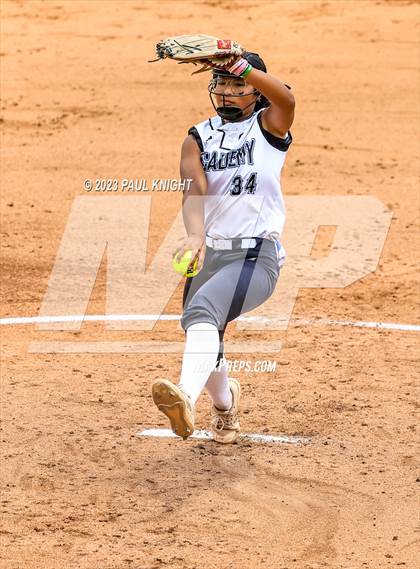 Thumbnail 2 in Santa Gertrudis Academy vs. Coahoma (UIL 3A Softball Final) photogallery.