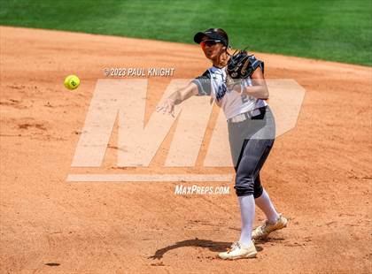 Thumbnail 3 in Santa Gertrudis Academy vs. Coahoma (UIL 3A Softball Final) photogallery.