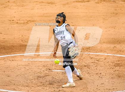 Thumbnail 3 in Santa Gertrudis Academy vs. Coahoma (UIL 3A Softball Final) photogallery.