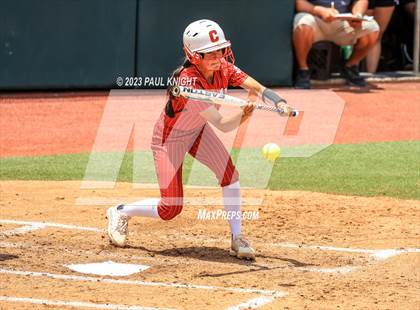 Thumbnail 3 in Santa Gertrudis Academy vs. Coahoma (UIL 3A Softball Final) photogallery.