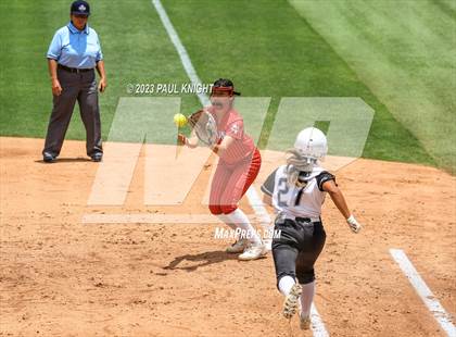 Thumbnail 1 in Santa Gertrudis Academy vs. Coahoma (UIL 3A Softball Final) photogallery.