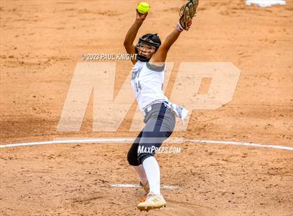 Thumbnail 3 in Santa Gertrudis Academy vs. Coahoma (UIL 3A Softball Final) photogallery.