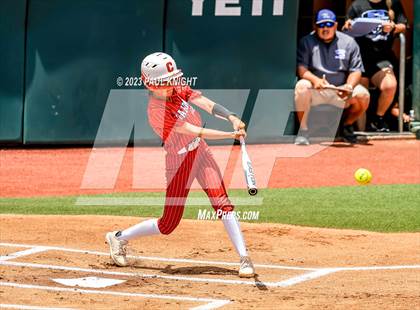 Thumbnail 2 in Santa Gertrudis Academy vs. Coahoma (UIL 3A Softball Final) photogallery.