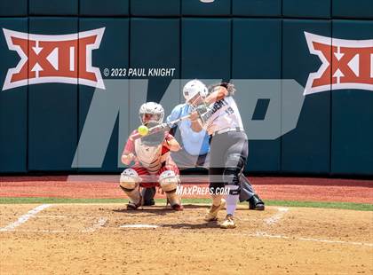 Thumbnail 3 in Santa Gertrudis Academy vs. Coahoma (UIL 3A Softball Final) photogallery.