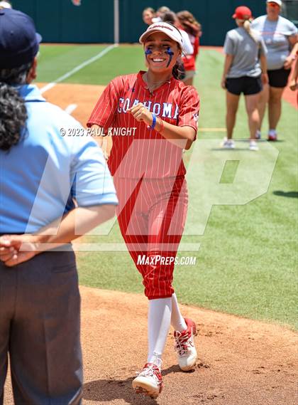 Thumbnail 2 in Santa Gertrudis Academy vs. Coahoma (UIL 3A Softball Final) photogallery.