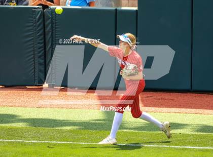 Thumbnail 3 in Santa Gertrudis Academy vs. Coahoma (UIL 3A Softball Final) photogallery.