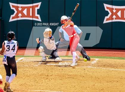 Thumbnail 3 in Santa Gertrudis Academy vs. Coahoma (UIL 3A Softball Final) photogallery.