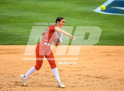 Thumbnail 3 in Santa Gertrudis Academy vs. Coahoma (UIL 3A Softball Final) photogallery.