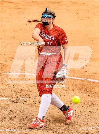 Thumbnail 1 in Santa Gertrudis Academy vs. Coahoma (UIL 3A Softball Final) photogallery.