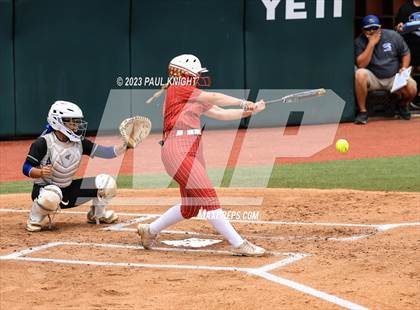 Thumbnail 2 in Santa Gertrudis Academy vs. Coahoma (UIL 3A Softball Final) photogallery.