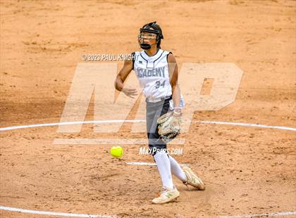 Thumbnail 2 in Santa Gertrudis Academy vs. Coahoma (UIL 3A Softball Final) photogallery.