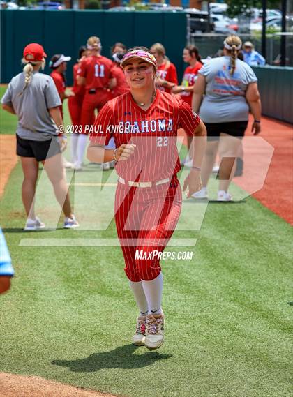 Thumbnail 3 in Santa Gertrudis Academy vs. Coahoma (UIL 3A Softball Final) photogallery.