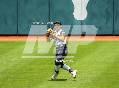 Thumbnail 3 in Santa Gertrudis Academy vs. Coahoma (UIL 3A Softball Final) photogallery.