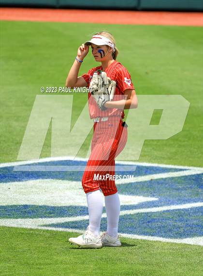 Thumbnail 2 in Santa Gertrudis Academy vs. Coahoma (UIL 3A Softball Final) photogallery.