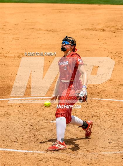 Thumbnail 3 in Santa Gertrudis Academy vs. Coahoma (UIL 3A Softball Final) photogallery.