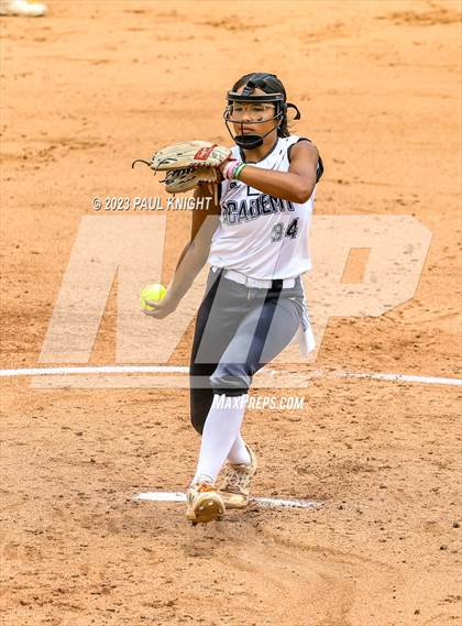 Thumbnail 1 in Santa Gertrudis Academy vs. Coahoma (UIL 3A Softball Final) photogallery.