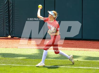 Thumbnail 2 in Santa Gertrudis Academy vs. Coahoma (UIL 3A Softball Final) photogallery.