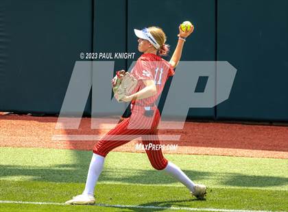 Thumbnail 1 in Santa Gertrudis Academy vs. Coahoma (UIL 3A Softball Final) photogallery.