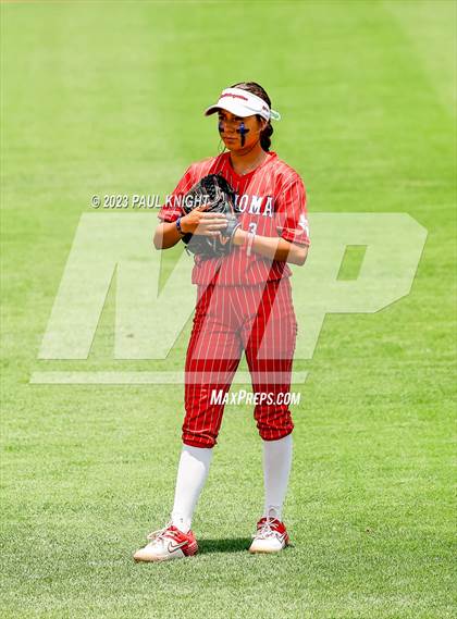 Thumbnail 1 in Santa Gertrudis Academy vs. Coahoma (UIL 3A Softball Final) photogallery.