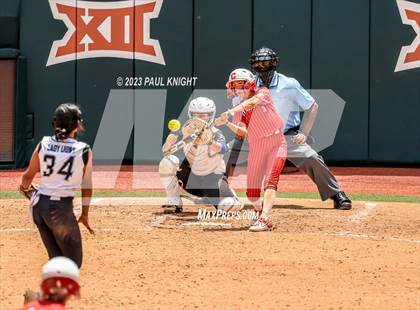 Thumbnail 2 in Santa Gertrudis Academy vs. Coahoma (UIL 3A Softball Final) photogallery.