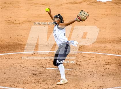 Thumbnail 1 in Santa Gertrudis Academy vs. Coahoma (UIL 3A Softball Final) photogallery.