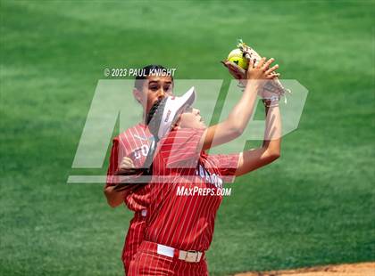 Thumbnail 2 in Santa Gertrudis Academy vs. Coahoma (UIL 3A Softball Final) photogallery.