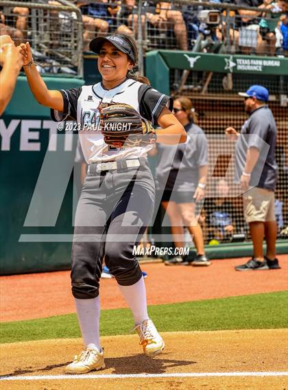 Thumbnail 2 in Santa Gertrudis Academy vs. Coahoma (UIL 3A Softball Final) photogallery.