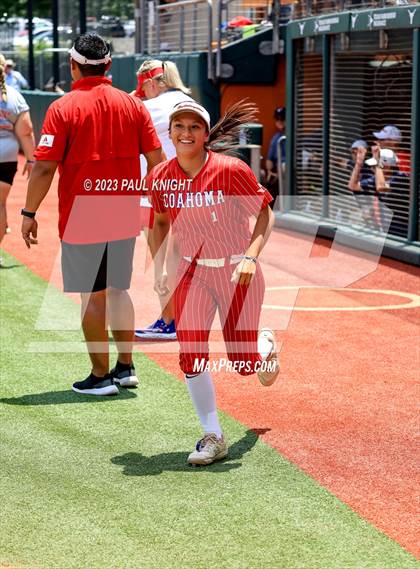 Thumbnail 1 in Santa Gertrudis Academy vs. Coahoma (UIL 3A Softball Final) photogallery.