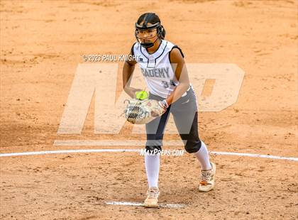 Thumbnail 2 in Santa Gertrudis Academy vs. Coahoma (UIL 3A Softball Final) photogallery.