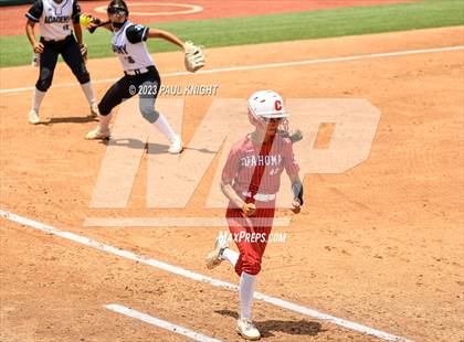 Thumbnail 3 in Santa Gertrudis Academy vs. Coahoma (UIL 3A Softball Final) photogallery.