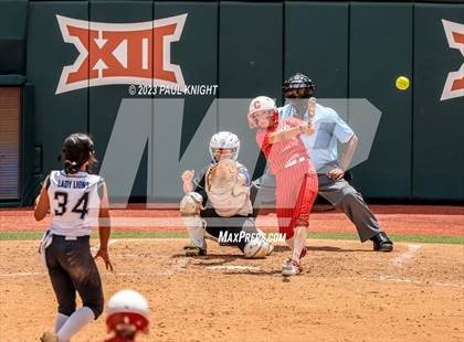 Thumbnail 3 in Santa Gertrudis Academy vs. Coahoma (UIL 3A Softball Final) photogallery.