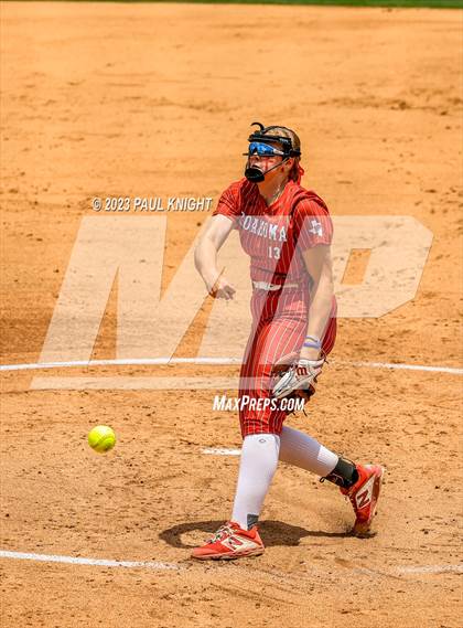 Thumbnail 1 in Santa Gertrudis Academy vs. Coahoma (UIL 3A Softball Final) photogallery.
