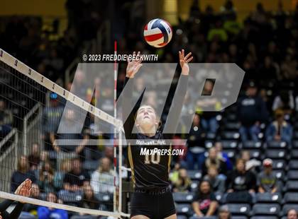 Thumbnail 3 in Bushland vs. Central Heights (UIL 3A Volleyball Semi-Final) photogallery.