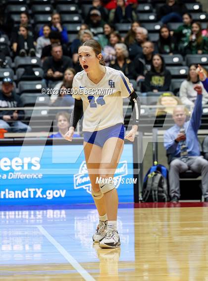 Thumbnail 1 in Bushland vs. Central Heights (UIL 3A Volleyball Semi-Final) photogallery.