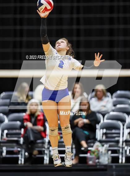 Thumbnail 3 in Bushland vs. Central Heights (UIL 3A Volleyball Semi-Final) photogallery.