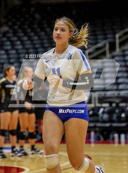 Thumbnail 1 in Bushland vs. Central Heights (UIL 3A Volleyball Semi-Final) photogallery.